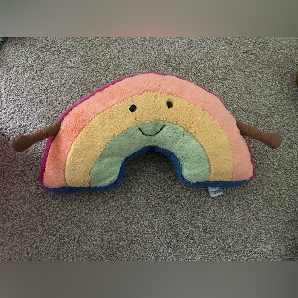 Colorful Rainbow Jellycat Plushie Stuffed animals kids baby